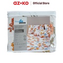 AZKO Sleeplite Set Seprai Microfiber Flower Liv Sprei Motif Seprai Aesthetic Seprei Sheet Set Bed Sheet Aksesoris Tempat Tidur Set Sarung Bantal Sarung Guling
