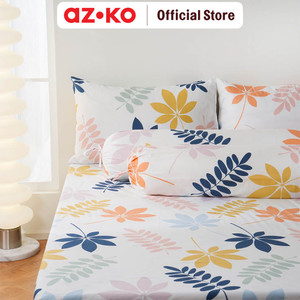 AZKO Sleeplite Set Seprai Microfiber Flower Mila Sprei Motif Seprai Aesthetic Seprei Sheet Set Bed Sheet Aksesoris Tempat Tidur Set Sarung Bantal Sarung Guling