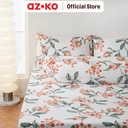 AZKO Sleeplite Set Seprai Microfiber Flower Isha Sprei Seprai Aesthetic Seprei Sheet Set Bed Sheet Aksesoris Tempat Tidur Set Sarung Bantal Sarung Guling
