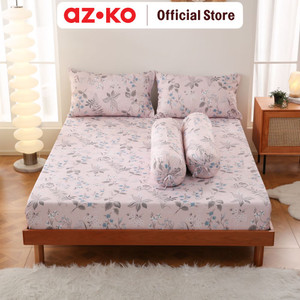 AZKO Sleeplite Set Seprai Flower Gia Sprei Motif Seprai Aesthetic Seprei Sheet Set Bed Sheet Aksesoris Tempat Tidur Set Sarung Bantal Sarung Guling