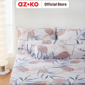 AZKO Sleeplite Set Seprai Microfiber Flower Ellie Seprai Motif Seprai Aesthetic Seprei Sheet Set Bed Sheet Aksesoris Tempat Tidur Set Sarung Bantal Sarung Guling