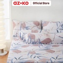 AZKO Sleeplite Set Seprai Microfiber Flower Ellie Seprai Motif Seprai Aesthetic Seprei Sheet Set Bed Sheet Aksesoris Tempat Tidur Set Sarung Bantal Sarung Guling