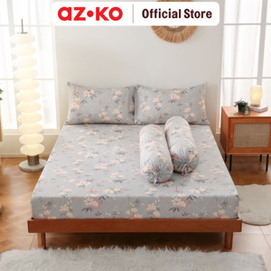 AZKO Sleeplite Set Seprai Microfiber Flower Amy Sprei Motif Seprai Aesthetic Seprei Sheet Set Bed Sheet Aksesoris Tempat Tidur Set Sarung Bantal Sarung Guling