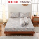 AZKO Sleeplite Set Seprai Microfiber Flower Amy Sprei Motif Seprai Aesthetic Seprei Sheet Set Bed Sheet Aksesoris Tempat Tidur Set Sarung Bantal Sarung Guling