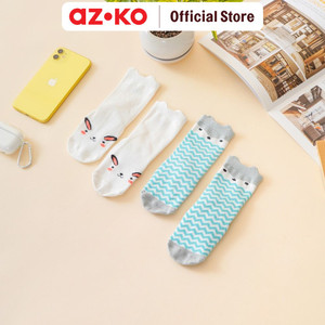 AZKO Ataru Set 2 Pasang Kaos Kaki Bayi Baby Socks Kaus Kaki Anak Bayi Lucu Kid Cute Socks