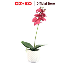 AZKO Arthome Bunga Artifisial Anggrek S Tumbuhan Buatan Bunga Hias Cantik Sintetis Tanaman Artificial Dekorasi Flower Pajangan Rumah Serbaguna Hiasan Properti Foto