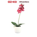 AZKO Arthome Bunga Artifisial Anggrek S Tumbuhan Buatan Bunga Hias Cantik Sintetis Tanaman Artificial Dekorasi Flower Pajangan Rumah Serbaguna Hiasan Properti Foto