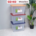AZKO Stora 50 ltr Kotak Penyimpanan Dengan Clip Kotak Serbaguna Wadah Simpan Storage Box Boks Organizer