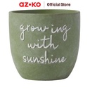 AZKO Arthome 16.5 cm Pot Keramik Sunshine Wadah Keramik Bunga Tempat Tumbuhan Perlengkapan Berkebun Aksesoris Taman