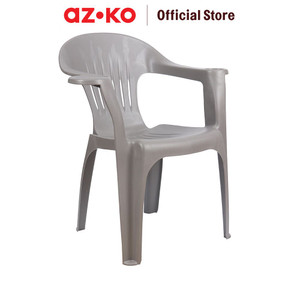 AZKO Soleil Kursi Teras Stacking Dengan Cup Holder Balcony Chair Kursi Outdoor Serbaguna Furniture Rumah Tempat Duduk Kursi Halaman Balkon