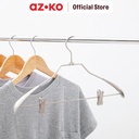 AZKO Stora 43.5 cm Hanger Aluminium Dengan Clip - Abu-Abu Henger Gantungan Baju Serbaguna Shirt Hook Perlengkapan Rumah Tangga