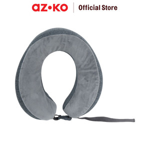 AZKO Travel Sentry Bantal Leher Travel Full Comfort Neck Cushion Travel Bantal Mobil U-Neck Car Pillow Sandaran Leher