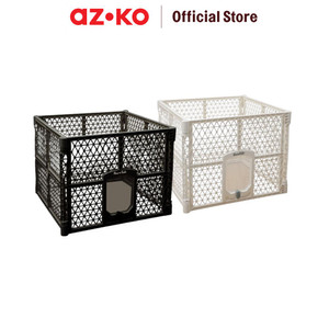 AZKO Paws N Tail Kandang Hewan Lipat Plastik Dog Cat Carrier Pet Carrier Pet Cargo Kucing Anjing Perlengkapan Hewan Peliharaan