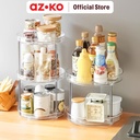 AZKO Stora Organizer Meja Putar Round Organizer Serbaguna Tempat Simpan Barang Multifungsi Rak Storage Perlengkapan Rumah Tangga