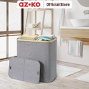 AZKO Stora Keranjang Laundry Tempat Baju Pakaian Kotor Wadah Cucian Laundry Basket Perlengkapan Rumah Tangga