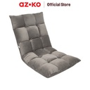 AZKO Soleil Amadeus Kursi Lesehan Lipat Velvet - Abu-Abu Floor Folding Chair Tempat Duduk Santai Kursi Lantai Rebahan Furniture Indoor Rumah