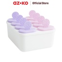 AZKO Ataru Cetakan Es Lilin - Ungu/Pink Pencetak Es Krim Food Grade Ice Mould Perlengkapan Masak