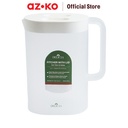 AZKO Delicia 2.4 ltr Teko Minum - Putih Water Jug Pitcher Dengan Tutup Dan Handle Wadah Penyimpanan Air Peralatan Minum