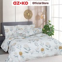 AZKO Sleeplite Seprai Microfiber Flower Ellie Sprei Motif Seprai Aesthetic Seprei Sheet Set Bed Sheet Aksesoris Tempat Tidur Set Sarung Bantal Sarung Guling