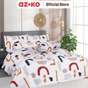 AZKO Sleeplite Seprai Microfiber Abstrak Sprei Motif Seprai Aesthetic Seprei Sheet Set Bed Sheet Aksesoris Tempat Tidur Set Sarung Bantal Sarung Guling Bedcover