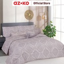 AZKO Sleeplite Seprai Microfiber Abstrak Amelia Sprei Polos Seprai Aesthetic Seprei Sheet Set Bed Sheet Aksesoris Tempat Tidur Set Sarung Bantal Sarung Guling