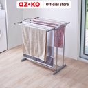AZKO Stora Jemuran Handuk Lipat 9 Bar Aluminium - Abu-Abu Tempat Jemur Anduk Drying Rack Gantungan Kain Lap Badan Mandi Towel Rack