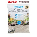 AZKO Fishland 5 kg Pasir Kerikil Alami Aquarium River 0.6-0.8 Mm Pasir Aquascape Aquarium Dekorasi Akuarium Ikan Media Tanam Aquascape