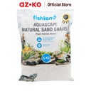 AZKO Fishland 5 kg Pasir Kerikil Alami Aquarium Broken White 0.6-0.8 Mm Pasir Aquascape Aquarium Dekorasi Akuarium Ikan Media Tanam Aquascape