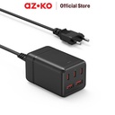 AZKO Krisbow Desktop Charger 3 Usb A & 2 Usb C Gan 75 watt Konektor Perangkat Elektronik Adapter Usb A Usb C Aksesoris Gadget Converter