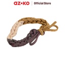 AZKO Ataru Ikat Rambut Twisted - Cokelat Hair Tie Aksesoris Karet Rambut Cewek Scrunchy Wanita Motif Scrunchies Lucu
