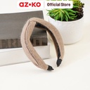AZKO Ataru Bando Knit Twisted - Cokelat Headband Aksesoris Rambut Bandana Wanita Women Accessories Hiasan Kepala