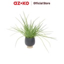 AZKO Forhom Tanaman Artifisial Spring Grass Dengan Pot - Hitam Tumbuhan Tanaman Buatan Dekorasi Plant Sintetis Pajangan Rumah Serbaguna Hiasan Properti Foto