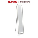 AZKO Arthome Cermin Lantai Led Curved Standing Floor Mirror Kaca Berdiri Serbaguna Dengan Sandaran Furniture Indoor Rumah