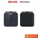 AZKO Krisbow Sync Smart Timbangan Badan Digital Grip Sensor - Hitam Smart Body Weight Scale Alat Pengukur Berat Badan Pintar Penghitung Berat Tubuh