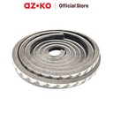 AZKO Krisbow 9X9 mm Segel Pintu Dan Jendela Mohair - Abu-Abu Pengaman Pintu Door And Window Seal Strip Penutup Cela Pintu Jendela Aksesoris Rumah Tangga
