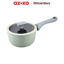 AZKO Kris 16 cm Linea Panci Saucepan Dengan Tutup - Hijau Pot Masak Kuah Sup Anti Lengket Perlengkapan Dapur Peralatan Masak Cookware