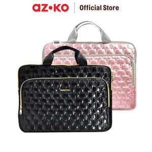 AZKO Passport Cartier Tas Laptop Tas Jinjing Selempang Laptop Laptop Bag Tempat Penyimpanan Notebook - Pink