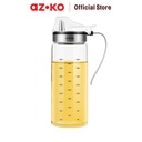 AZKO Kris 500 ml Botol Minyak Borosilikat - Hijau Oil Bottle Dispenser Wadah Minyak Kaca Dengan Handle Perlengkapan Dapur