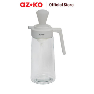 AZKO Kris 500 ml Brosse Botol Minyak 2 In 1 - Hijau Oil Bottle Dispenser Wadah Minyak Kaca Dengan Handle Perlengkapan Dapur