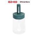 AZKO Kris 350 ml Tempat Bumbu Dapur Retractable - Hijau Spice Jar Tempat Penyimpanan Bumbu Perlengkapan Dapur Seasoning Jar