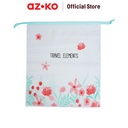 AZKO Ataru Set 2 Pcs Pouch Serut Kantong Organizer Kecil Tempat Kosmetik Pouch Aksesoris