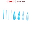 AZKO Ataru Set 8 Pcs Jepit Rambut & Pin - Biru Hair Clip Claw Aksesoris Jepitan Cewek Penjepit Hiasan Rambut Wanita Aksesori Kepala