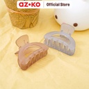 AZKO Ataru Set 2 Pcs Jepit Rambut Semi Circle - Abu/Cokelat Hair Clip Aksesoris Jepitan Cewek Penjepit Hiasan Rambut Wanita Aksesori Kepala