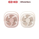 AZKO Memoo Kipas Angin Meja Mini Rechargeable 2in1 Desk Fan Penyejuk Ruangan Kipas Baling-Baling - Pink