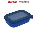 AZKO Rosti 500 ml Cirqula Wadah Makanan Rectangle - Biru Vivid Food Container Kotak Makan Food Grade Serbaguna Tempat Makanan Food Storage Kitchenware