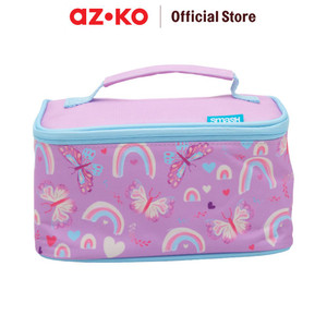 AZKO Smash Set 6 Pcs Kiddo Kotak Makan Anak Dengan Tas Insulated - Ungu Kids Bento Lunch Kit Set Kotak Makan Dan Botol Minum Bpa Free Peralatan Makan Food Grade Wadah Bekal Makanan Lucu