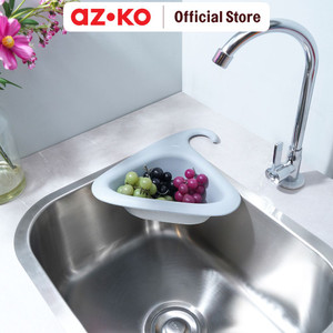 AZKO Stora Rak Saringan Wastawel Dapur Swan Pp - Abu-Abu Food Strainer Perlengkapan Dapur Tirisan Pencuci Buah Dan Sayur