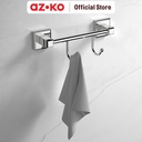 AZKO Acroz Gantungan Dinding Kamar Mandi 2 Kait Classic 8601-2 Bathroom Hook Kaitan Dinding Serbaguna Pengait Handuk Alat Mandi