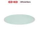 AZKO Krischef Piring Makan Oval Sage Dinner Plate Wadah Hidangan Food Grade Piring Melamine Serbaguna Peralatan Makan Perlengkapan Dapur - Mangkuk 5.5inci