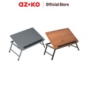 AZKO Odi Meja Lipat Laptop Folding Table Foldable Study Desk Meja Belajar Mini Serbaguna Tatakan Laptop Notebook Minimalis Table - Abu-abu Tua